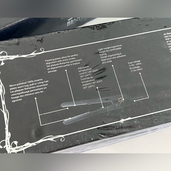 Relaxus Beauty 1.25 Inch Ceramic Hair Straightener with 140-450 degree in Black! - Picture 4 of 5